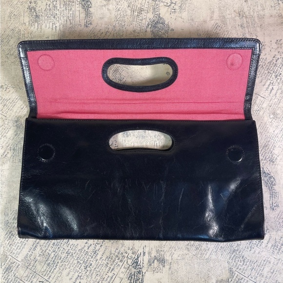 HOBO black leather clutch - Picture 7 of 13